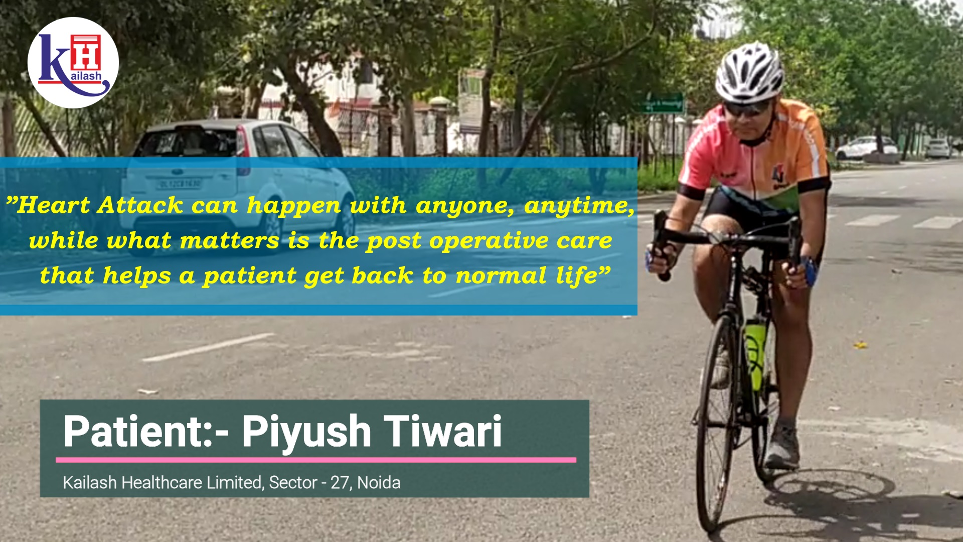 Inspiring Story: Man bicycles 60km regularly after Bypass Heart Surgery | Kailash Hospital Noida