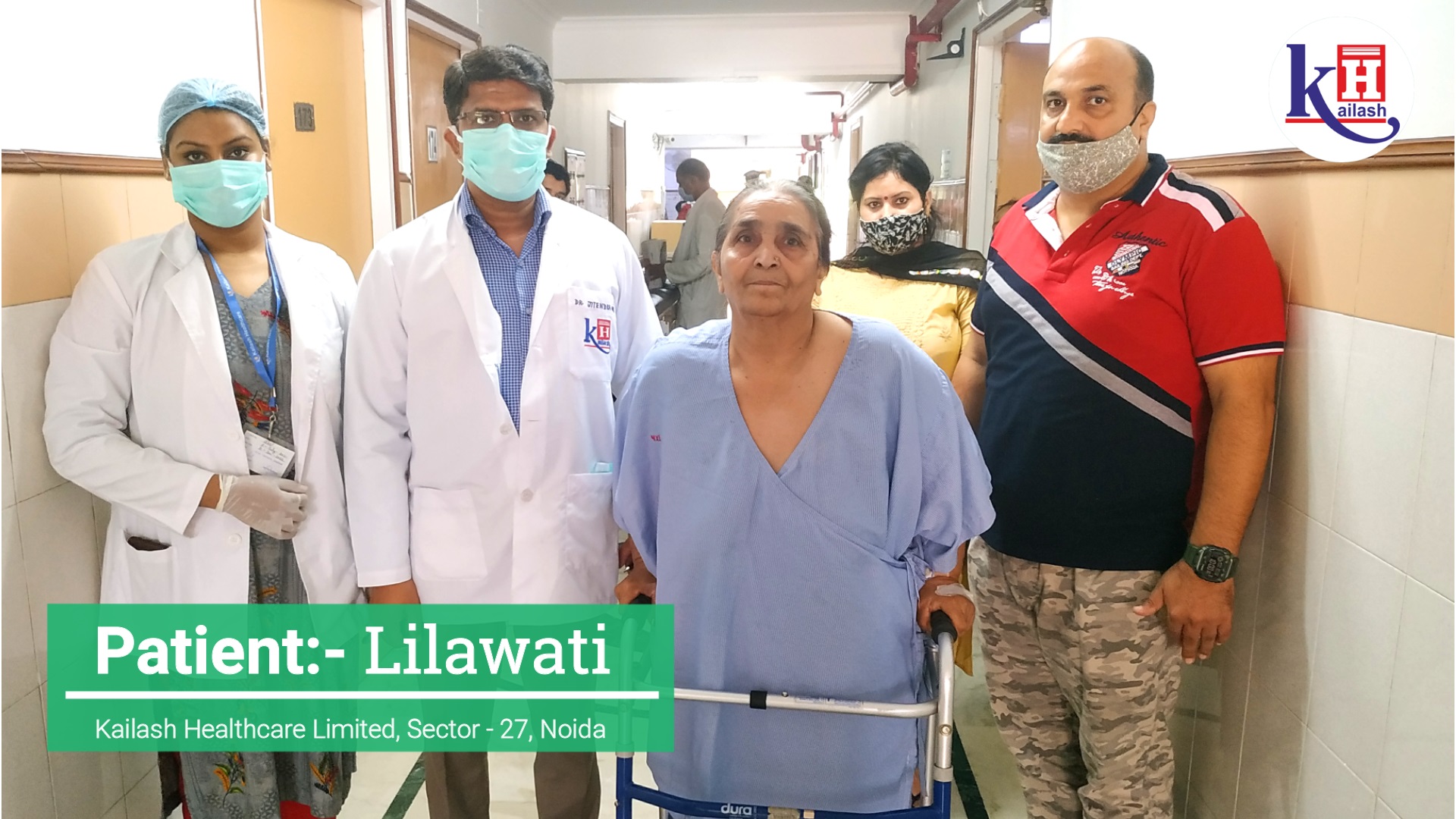 Successful Knee Replacement Surgery of 74yr old overweight patient | Kailash Hospital, Sec 27 Noida