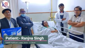 Treatment of Left Renal branch Pseudoaneurysm through Angio Embolization | Kailash Hospital Noida