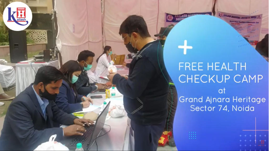 Free Health Checkup Camp at Grand Ajnara Heritage, Sector 74, Noida | Kailash Hospital, Sector 71