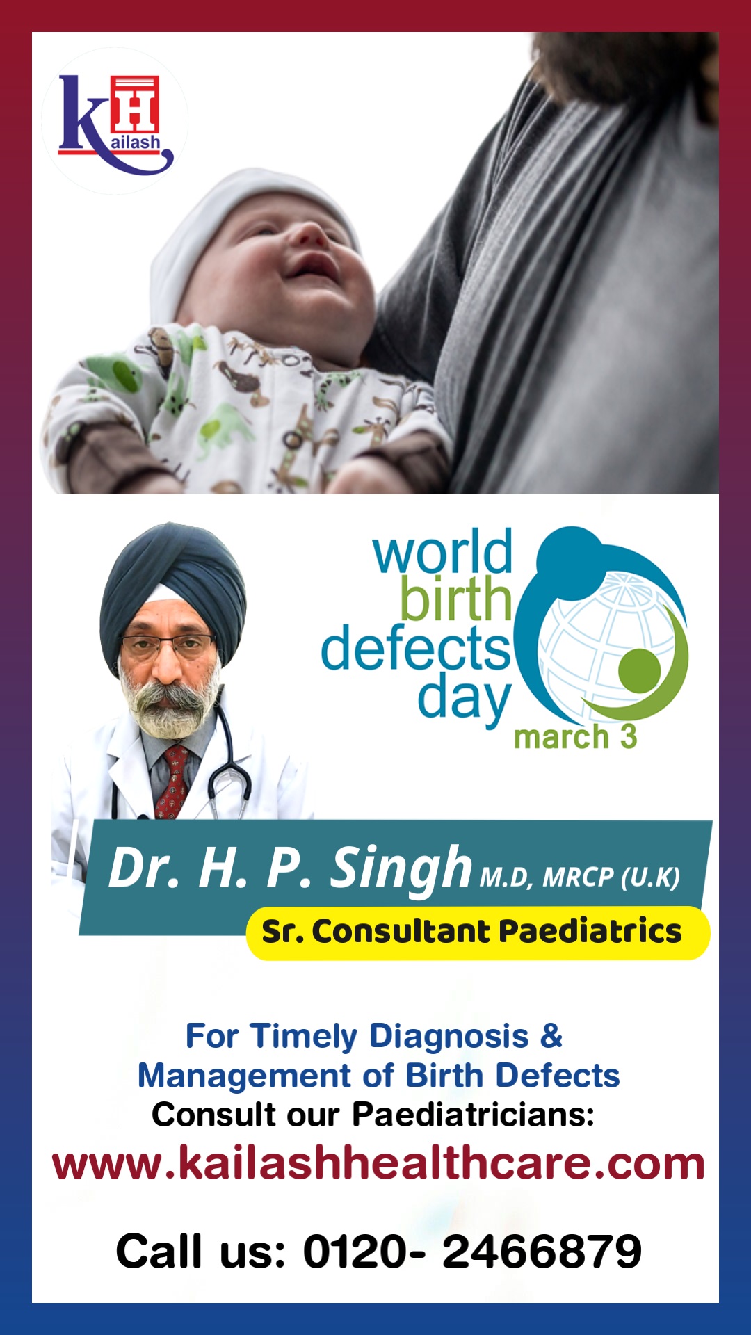 World Birth Defects Day | Kailash Hospital Sector 27 Noida