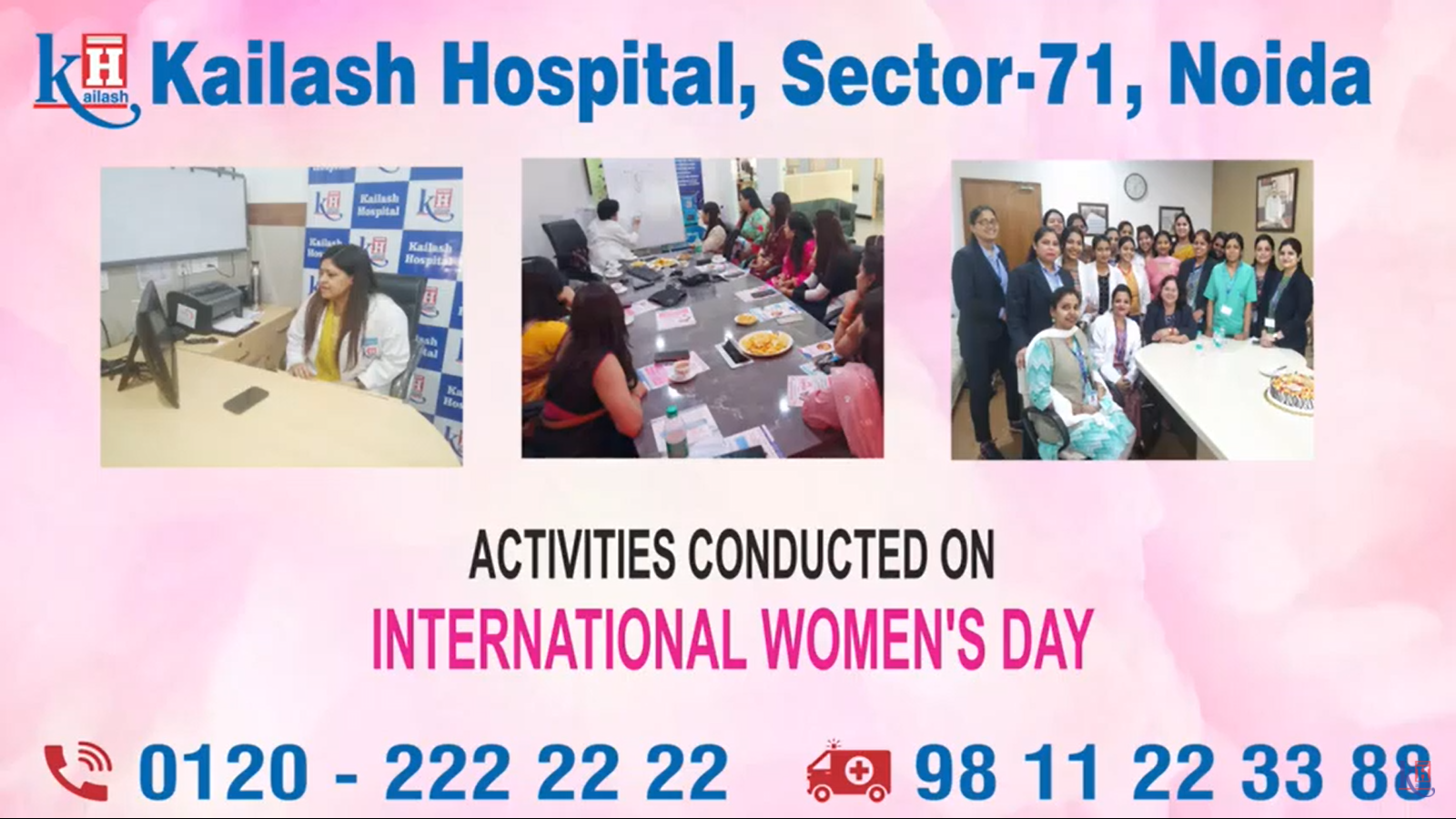 Activities on Women Health Awareness | Kailash Hospital, Sector 71, Noida